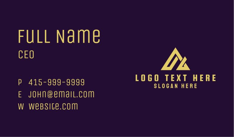 Venture Business Card example 4