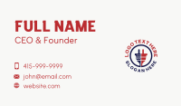 American Hardware Plug Emblem Business Card