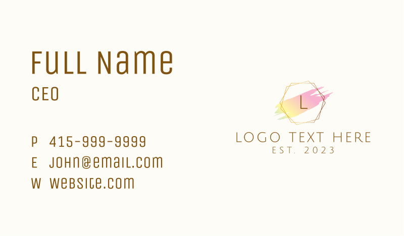 Luxury Business Card example 4