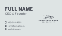 Gray Supercar Race Business Card Design