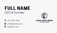 Man Hairstyle Barbershop  Business Card Design