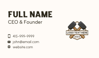 Mallet Hammer Carpentry Business Card