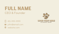 Pet Dog Paw Business Card