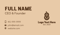 Peanut Spot Location  Business Card