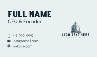 Modern Line Building  Business Card Design