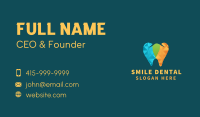 Dental Tooth Heart Business Card Image Preview