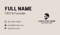 Hipster Male Barbershop Business Card