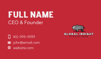 Bison Farm Animal Business Card