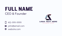 Creative Company Letter A Business Card