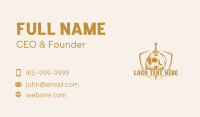 Skull Sword Weapon Business Card Design