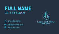 Cyber Clicker Hand  Business Card Design