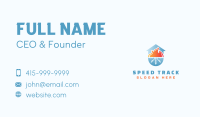 Heating & Cooling Home Business Card Design