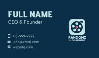 Video Cinema Reel Play App Business Card