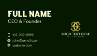 Luxury Firm Letter C Business Card