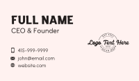 Hipster Generic Business Business Card