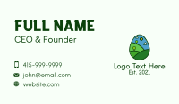 Nature Park Egg Business Card Design