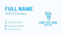 Blue Bird Location Pin Business Card