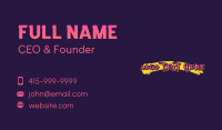 Graphic Business Card example 2