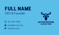 Digital Blue Bull Business Card Image Preview