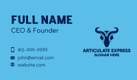 Digital Blue Bull Business Card Image Preview