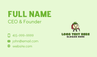 Apple Gentleman Mascot Business Card Design