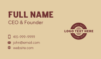 Classic Cafe Business Business Card