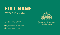 Yellow Sun Nature Organics Business Card Image Preview