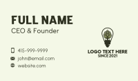 Beer Hops Light Bulb  Business Card