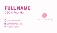 Feminine Watercolor Frame Business Card