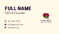 Lovely Heart Bird Business Card Image Preview