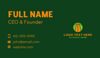 Eco Basketball Nature Business Card