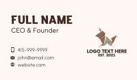 Brown Dog Origami Business Card