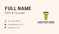 Twisted Coffee Cup  Business Card