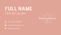 Whimsical Floral Serif Wordmark Business Card Image Preview