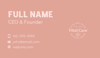 Whimsical Floral Serif Wordmark Business Card Image Preview