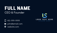Modern Number 15 Business Card