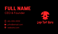 Death Note Skull Business Card