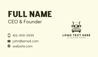 Trailer Truck Shipping Cargo  Business Card Design