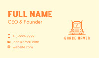 Orange Truck Courier Business Card