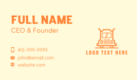 Orange Truck Courier Business Card Design