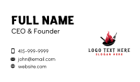 Wok Flame Cooking Business Card