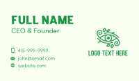 Green Nature Eye  Business Card Design
