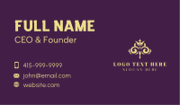 Elegant Regal Crown Business Card
