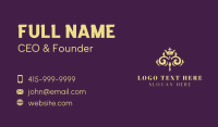 Elegant Regal Crown Business Card Design