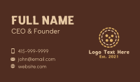 Brown Pastry Cookie  Business Card Design