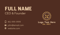 Brown Pastry Cookie  Business Card