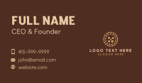 Brown Pastry Cookie  Business Card