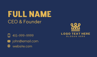 Golden Crown Loops Business Card