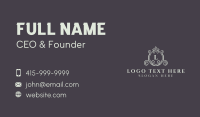 Elegant Crown Lettermark Business Card