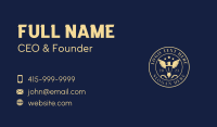 Eagle Wings Shield Business Card